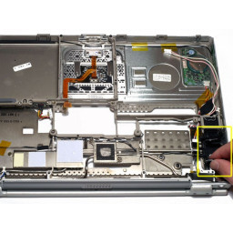 Замена вентилятора PowerBook G4 Titanium DVI